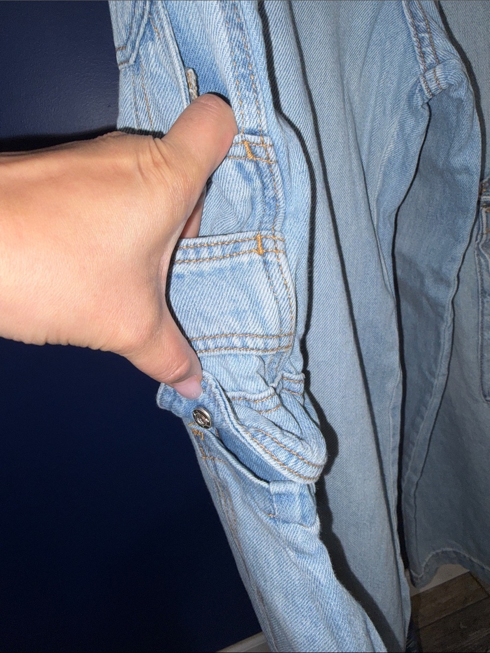 Wild Fable- Wide Leg Cargo Jeans – Size 6 - Picture 10 of 16